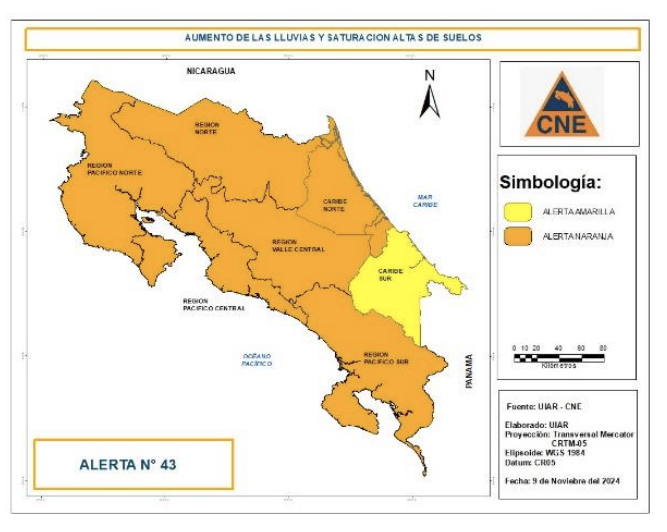 CNE eleva alertas ante emergencia por lluvias