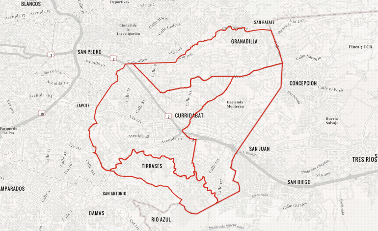 Modificación del Plan Regulador de Curridabat a la espera de aprobación del INVU