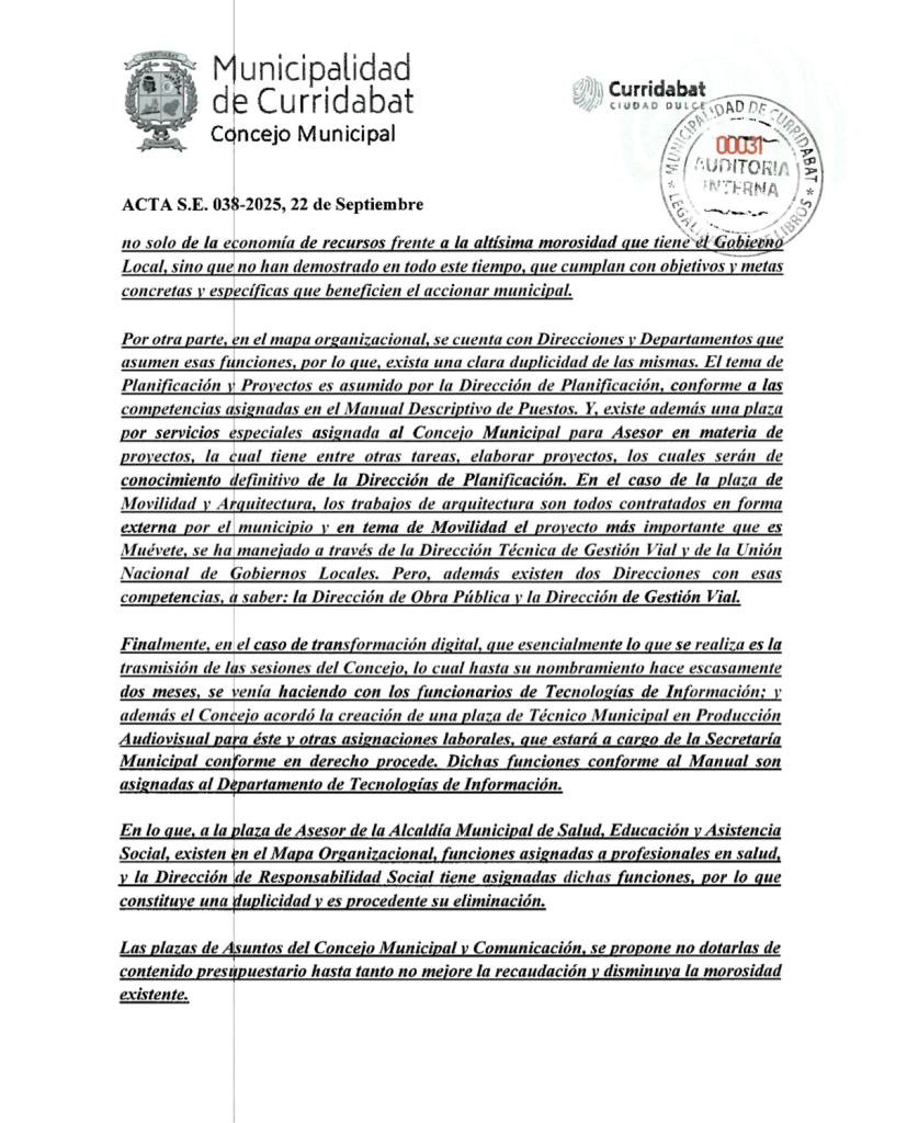 Acta Sesión Extraordinaria 38-2025