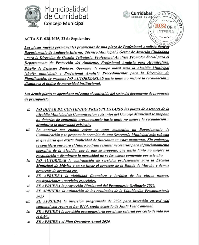 Acta Sesión Extraordinaria 38-2025