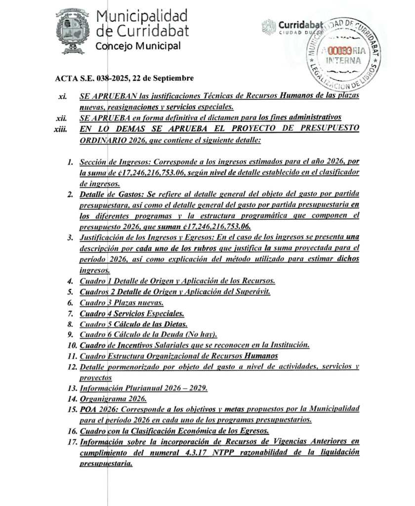 Acta Sesión Extraordinaria 38-2025