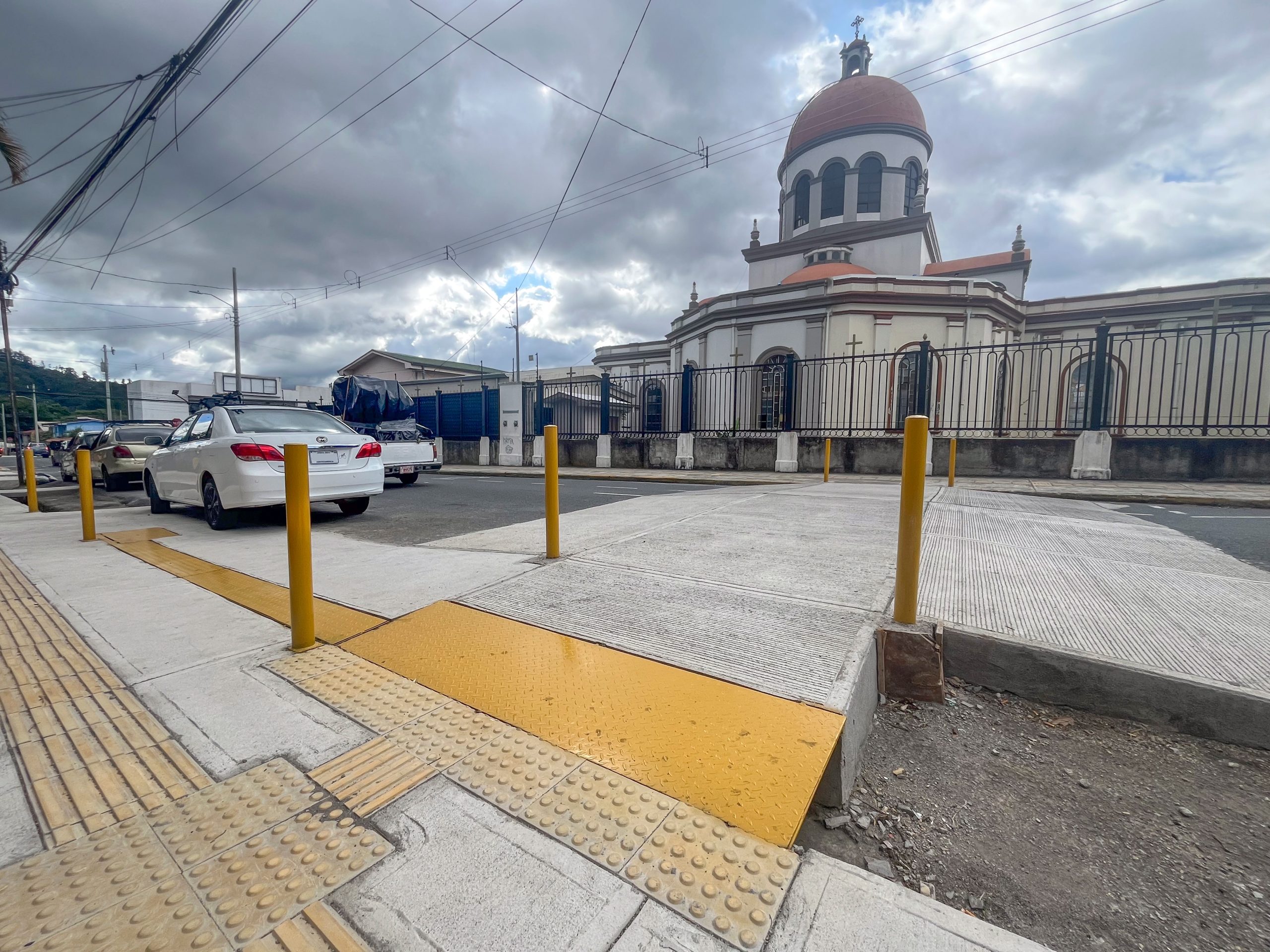 Seis puntos del centro de Curridabat fueron intervenidos con pacificadores viales