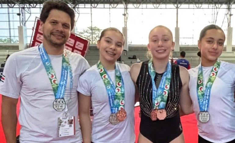 Gimnastas que representaron a Curridabat logran 12 medallas en los Juegos Deportivos Nacionales