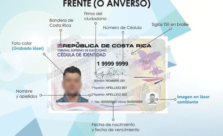 Tribunal Supremo de Elecciones reanuda cobro por reposición de cédula